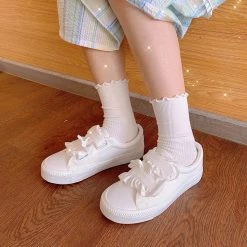 Juwas NEW ARRIVAL Basic Canvas White Sneaker