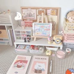 Juwas NEW ARRIVAL Laptop Wooden Shelf Rack