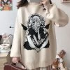Juwas Loose Demon Girl Print Sweater CLOTHING