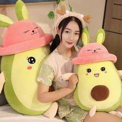 Juwas NEW ARRIVAL Green Avocado Plush Toy With Blanket