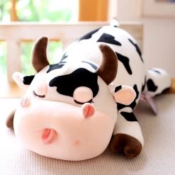 Cheap Juwas Store 8 Juwas Plushies Cute Cow Plush Sleeping Stuffed Animal Toy
