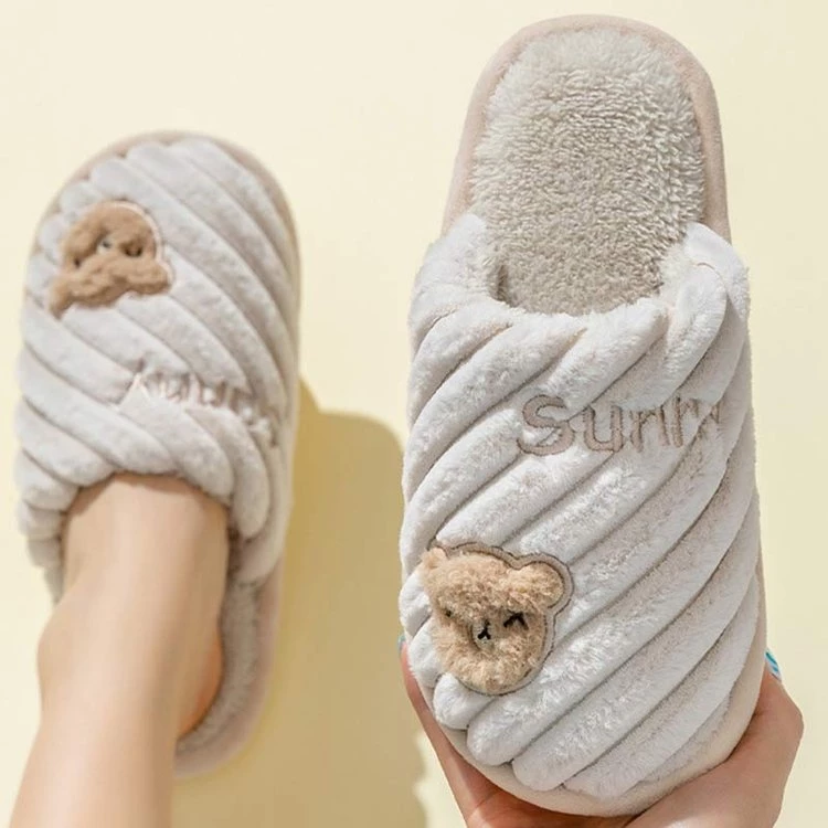 Juwas Shoes Fuzzy Warm Bear Slipper 11 Juwas Shoes Fuzzy Warm Bear Slipper