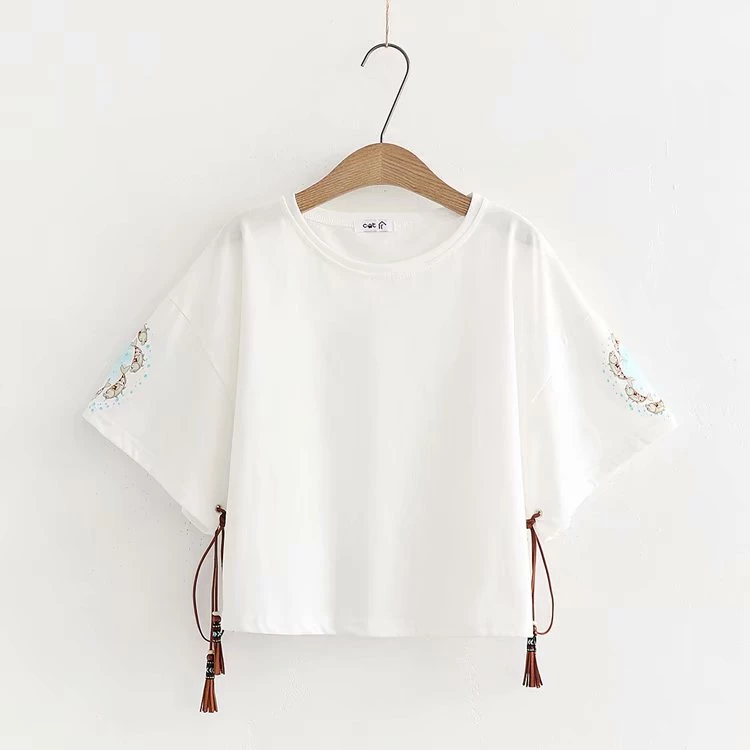 Juwas.com Online Store Korean O-neck Fishes Loose T-shirt 3 Juwas.com Online Store Korean O-neck Fishes Loose T-shirt