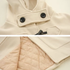 Juwas.com Online Store Japanese Long Hooded Coat With Horn Buckle