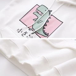 Juwas.com Online Store Kawaii Dinosaur Front Pocket Hoodie NEW ARRIVAL