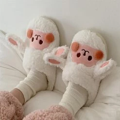 Juwas Cute Goat Sheep Fluffy Slipper Shoes