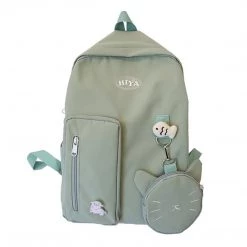 Juwas Kawaii Cat Backpack With Purse HOME&LIFESTYLE